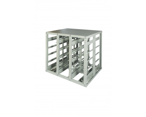 Стеллаж с направляющими Стелла-техник V3-30 стационарный, двусторонний, 30 ячеек c ящиками