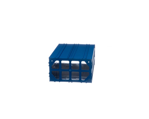 Пластиковый короб Стелла-техник С-501-А-синий-прозрачный 328х212х126мм