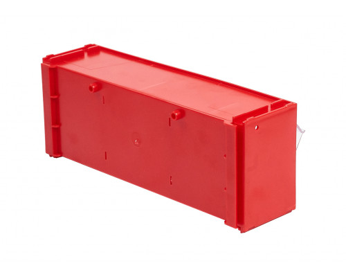 Короб откидной Стелла-техник F-300-2 , 300х96х112мм, красный, прозрачный