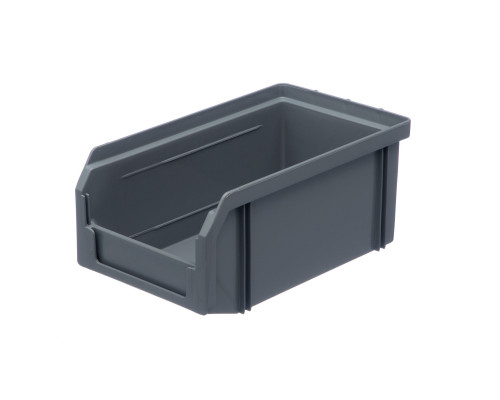 Пластиковый ящик Стелла-техник V-1-серый 172х102х75мм, 1 литр
