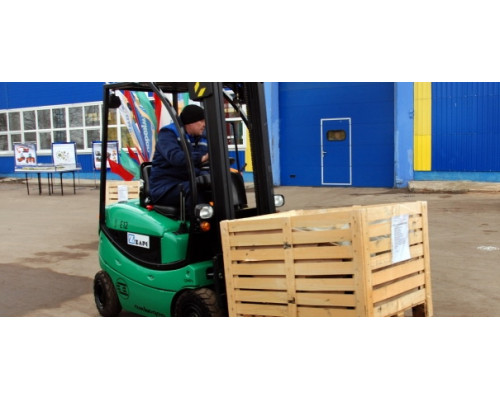 Вилочный электропогрузчик АМКОДОР Е12