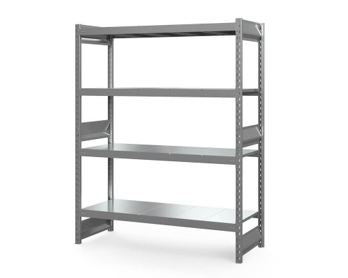 Стеллаж грузовой СГ Ультра (2500х1200х500 мм) 4 яруса, цинк