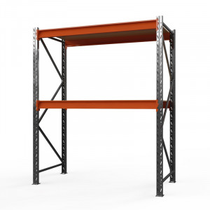 Стеллаж металлический Оптима, 2000x2500x600 мм. Ярусы: 2 шт. фанера