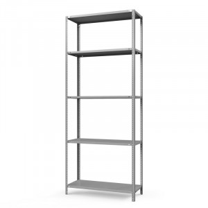 Стеллаж металлический ТС Лайт, 2500x700x600 мм. Полки: 5 шт. метал.
