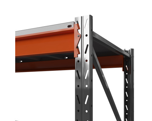 Стеллаж металлический Оптима, 2000x1250x785 мм. Ярусы: 2 шт. метал.