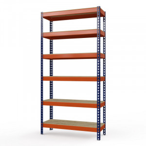 Стеллаж металлический Профи-Т 3000x1240x455 мм. Ярусы: фанера 6 шт.