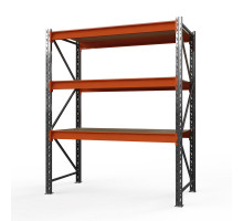 Стеллаж металлический Оптима, 2000x1250x785 мм. Ярусы: 3 шт. фанера