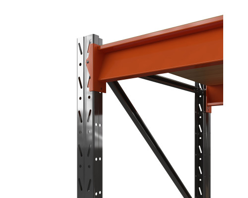 Стеллаж металлический Оптима, 2000x1250x785 мм. Ярусы: 3 шт. фанера