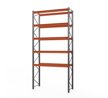 Стеллаж металлический паллетный (6000х1800х1100 мм), 5 ярусов