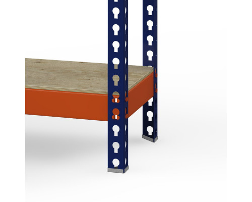 Стеллаж металлический Профи-Т 2500x1540x770 мм. Ярусы: фанера 4 шт.