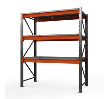 Стеллаж металлический Оптима, 2000x1250x785 мм. Ярусы: 3 шт. метал.