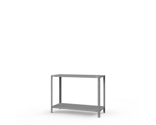Стеллаж металлический ТС Лайт, 1000x1200x600 мм. Полки: 2 шт. метал. перф.