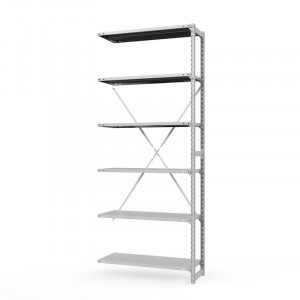 Секция приставная стеллажа металлического ТСУ Универсал, 3000x1060x500 мм. Полки: метал. 6 шт.