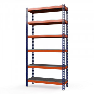 Стеллаж металлический Профи-Т 3000x1240x655 мм. Ярусы: оцинк. мет. усил. 6 шт.