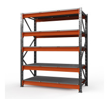 Стеллаж металлический Оптима, 2500x2500x785 мм. Ярусы: 5 шт. метал.