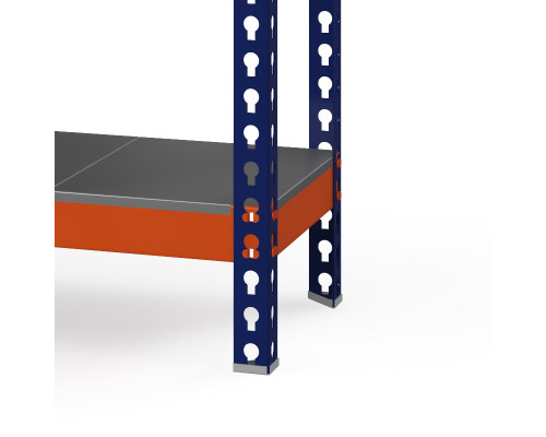 Стеллаж металлический Профи-Т 2000x1240x455 мм. Ярусы: оцинк. мет. усил. 3 шт.