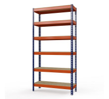 Стеллаж металлический Профи-Т 3000x1240x770 мм. Ярусы: фанера 6 шт.