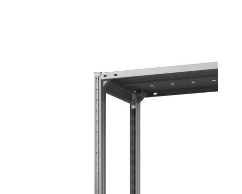 Стеллаж металлический ТСУ Универсал, 2000x760x800 мм. Полки: метал. перф.  4 шт.