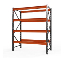 Стеллаж металлический Оптима, 3000x1250x785 мм. Ярусы: 4 шт. без настила