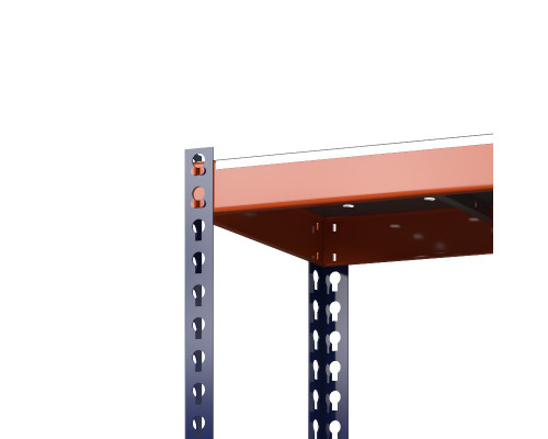 Стеллаж металлический Профи-Т 3000x1845x655 мм. Ярусы: оцинк. мет. перф.  6 шт.