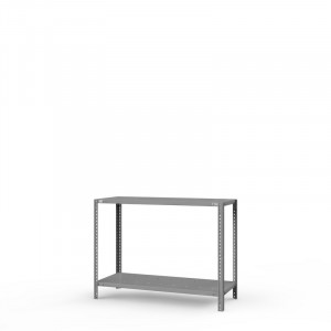 Стеллаж металлический ТС Лайт, 1000x1000x500 мм. Полки: 2 шт. метал. перф.