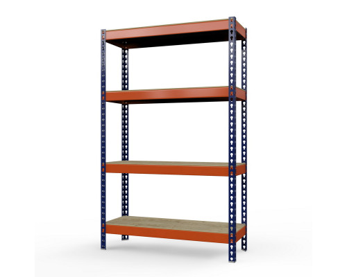 Стеллаж металлический Профи-Т 2500x1240x455 мм. Ярусы: фанера 4 шт.