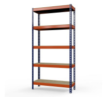 Стеллаж металлический Профи-Т 3000x1240x655 мм. Ярусы: фанера 5 шт.