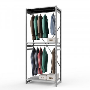 Стеллаж металлический ТСУ Универсал, 2500x1060x500 мм.Штанги: 2шт. Полки: метал. усил. перф. 3 шт.