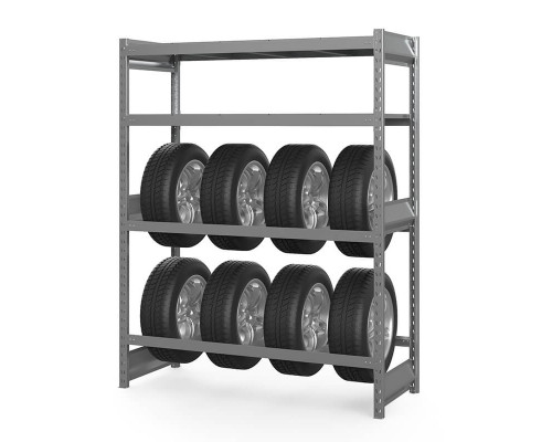 Стеллаж грузовой СГ Ультра (2000х1500х800) 4 яруса, без настила, для шин, дисков, колес