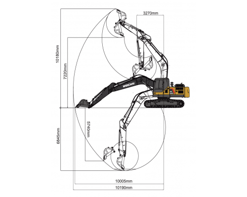 Гусеничный экскаватор WEICHAI WE260D